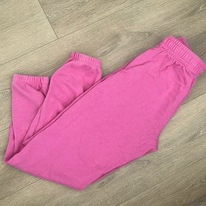 Garage Pink fleece sweatpants